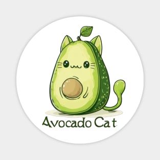 Avocado Cat Magnet